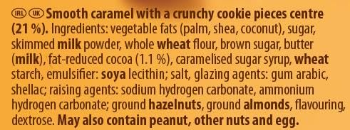 Werther's Original Caramel Blissful Bites, Sweet Caramel with Cookie Crunch, Vegetarian, 140g