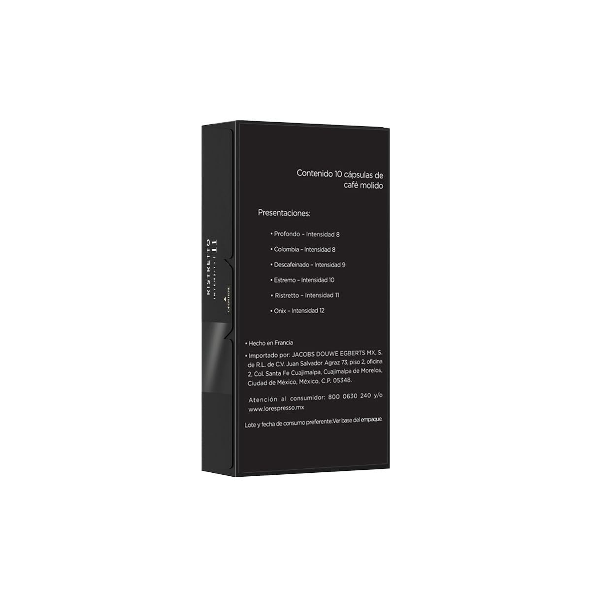 L'OR Espresso Ristretto Intensity 11 Nespresso Compatible Coffee Capsules - Pack of 10