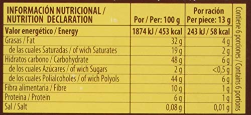 Torras No Added Sugar Dark Chocolate Bar with Banana 75g 4