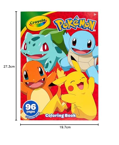 CRAYOLA Pokémon 96-Page Coloring Book with Sticker Sheet 8