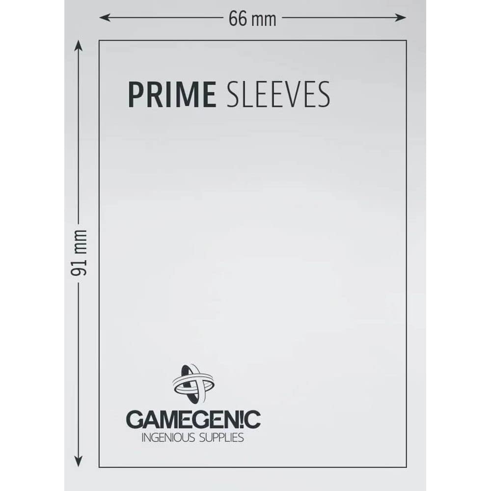 Gamegenic Prime Sleeves (100-Pack) - Black Card Protection for Trading Card Games