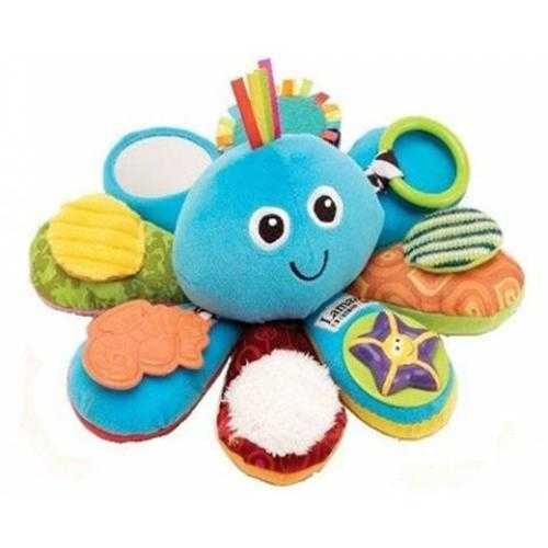 LAMAZE Octivity Time Baby-Sensorikspielzeug, weiches Babyspielzeug für sensorisches Spielen und Entdecken, Oktopus-Kleinkindspielzeug, geeignet ab 6 Monaten, 1+ Jahren, Jungen und Mädchen