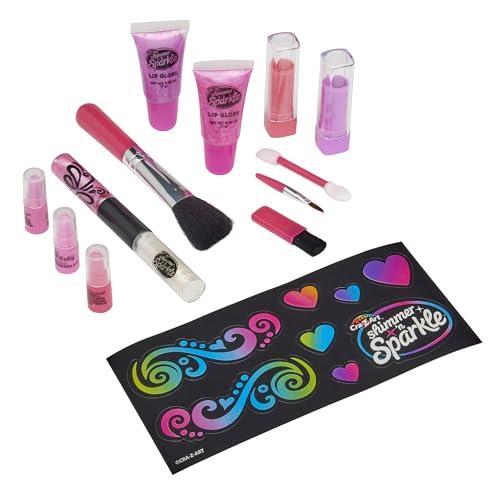 Shimmer 'N Sparkle Glitter Makeover Studio Kids Makeup Set for Girls (35+ Piece Real Makeup Playset) 9
