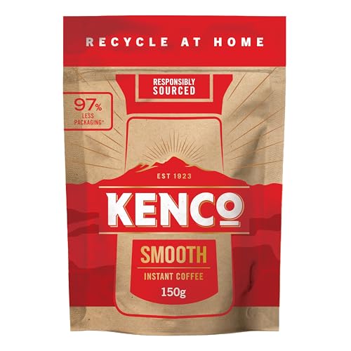 Kenco Smooth Instant Coffee Refill 150g x 5 (750g Total) - Home Recyclable Packaging 7