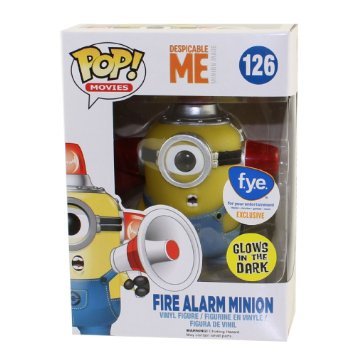 Despicable Me Fire Alarm Minion Glows In The Dark Exclusive Funko 04961 Pop! Vinile #126
