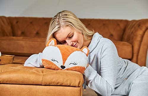 Warmies Fox Hand Warmer - Reusable Microwaveable & Freezable Lavender-Scented Soft Fur Heating Pad 6