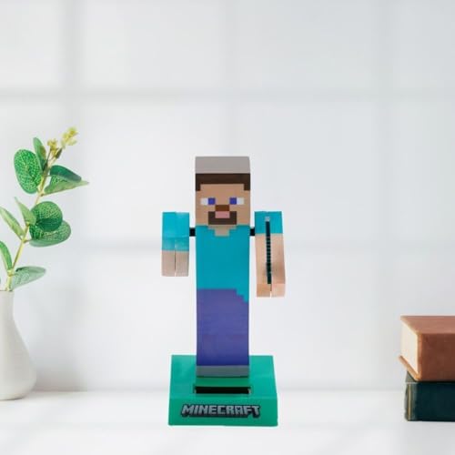 Puckator Minecraft Solar Pal Series - Steve Solar-Powered Dancing Figure (FF139) 8