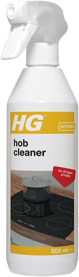 HG - Hob Cleaner for Everyday Use, Induction & Glass Ceramic Cooktop Spray, 500ml