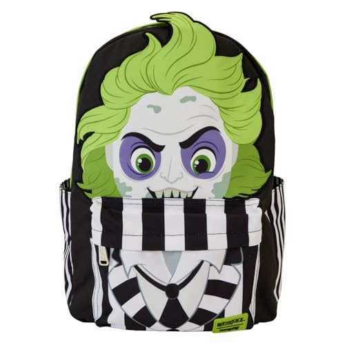 Loungefly Beetlejuice Striped Jacket Full-Size Backpack