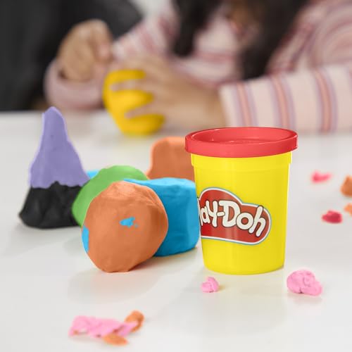Play-Doh Lieblingsfarben 9er-Set mit 7 großen und 2 kleinen Dosen – Rot, Orange, Gelb, Grün, Blau, Lila, Pink, Schwarz, Weiß 12