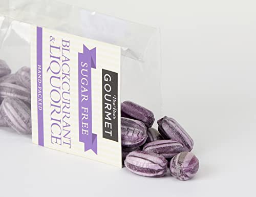 Bon Bons Sugar Free Blackcurrant and Liquorice - 160g Traditional Sweets 3