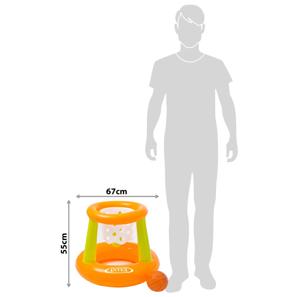 Intex 58504EP Floating Hoop Game - Pool Basketball Playset for Family Fun