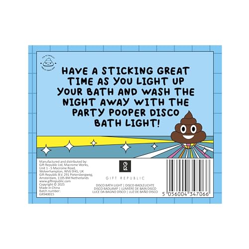 Party Pooper LED Light-up Poop Emoji Bath Toy - Waterproof Fun for Kids 36 Months+ 8