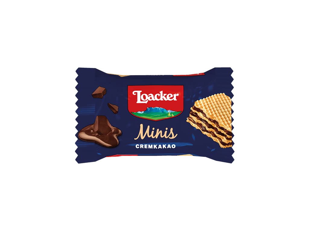 Loacker Minis Crispy Wafers Mix - Hazelnut, Chocolate & Vanilla 800g 6