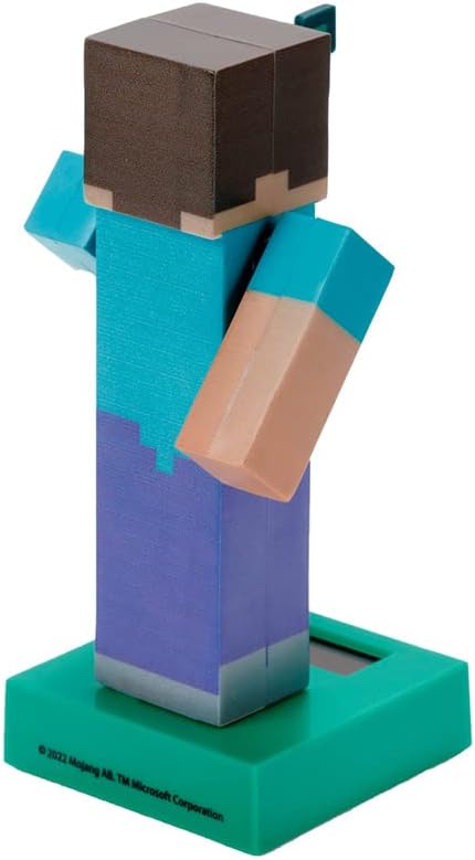 Puckator Minecraft Solar Pal Series - Steve Solar-Powered Dancing Figure (FF139)