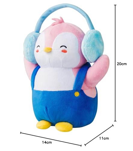 Pudgy Penguins Plush Buddy with Earmuffs - 20cm Soft Stuffed Animal Toy 15