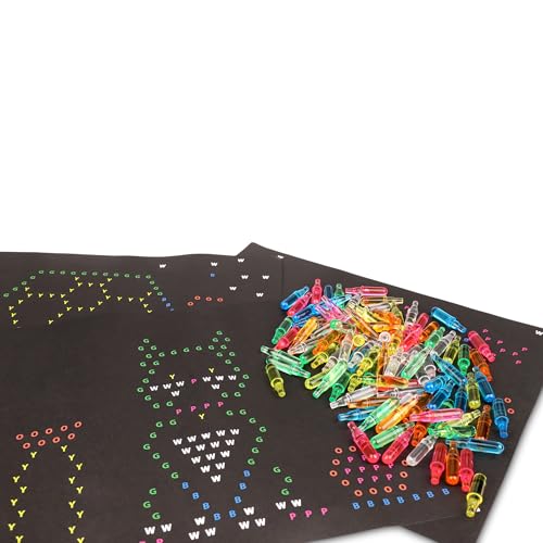 Lite Brite Peg & Template Refill Pack | Light Up Drawing Board with 100 Pegs & 8 Templates 7