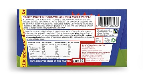 Tony's Chocolonely Brownie-Riegel aus dunkler Milchschokolade, 180 g 6