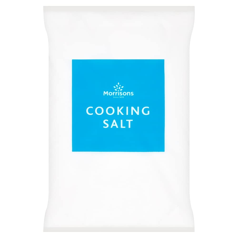Morrisons Cooking Salt - All Purpose Seasoning | 1.5 kg (Pack of 6)