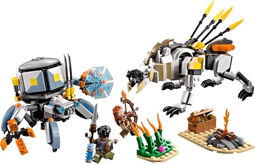 LEGO Horizon Adventures Aloy & Varl vs. Shell-Walker & Sawtooth Building Set 77037 | 768 Pieces | Ages 9+ 10