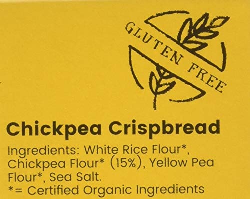 Amisa Organic Chickpea Crispbread 100g - Healthy Gluten-Free Snack Crackers 5