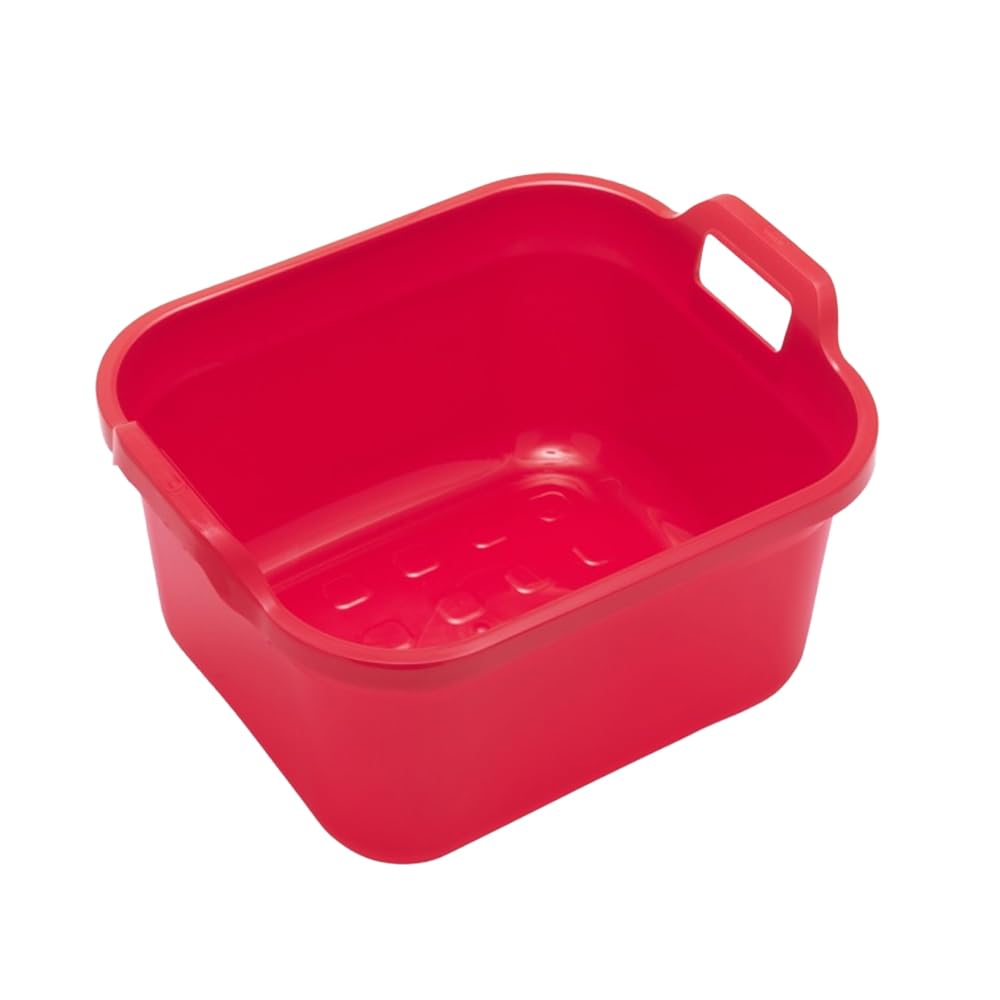 Addis Large Washing Up Bowl - 10L Capacity | Roasted Red | 39 x 32 x 14 cm 7