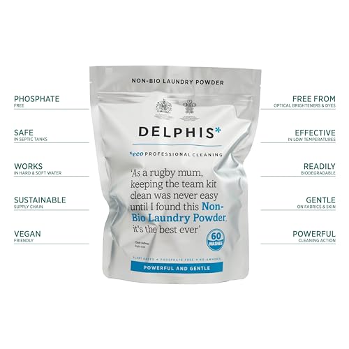 DELPHISECO Non-Bio Washing Powder Pouch | 60 Washes | Eco-Friendly Laundry Detergent 3