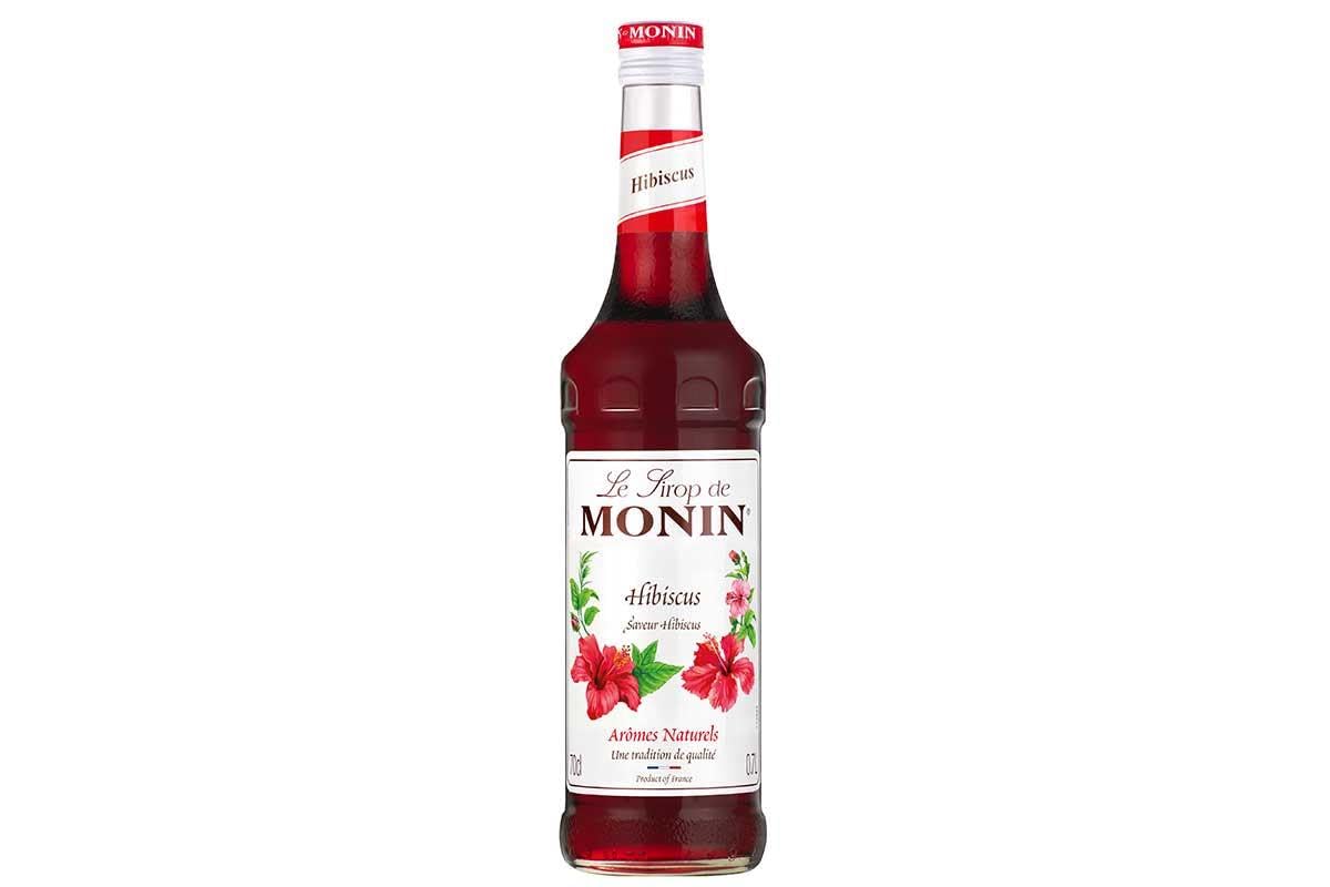 Monin Premium Hibiscus Syrup - Floral Twist for Cocktails & Mocktails | 700ml 1