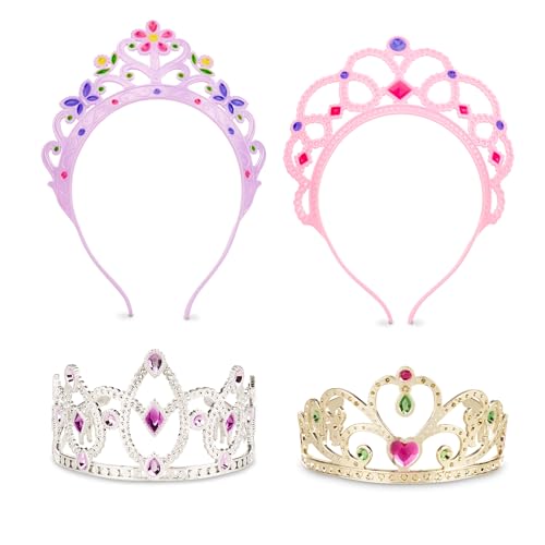 Melissa & Doug Dress-Up Tiaras Role Play Collection - 4-Pack Pretend Play Set for Kids 3-6 20