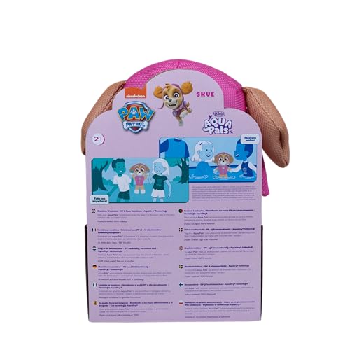 Wahu Aqua Pals Paw Patrol Skye Medium Plush Toy - Pool, Bath & Beach Play for Toddlers 2+ 7