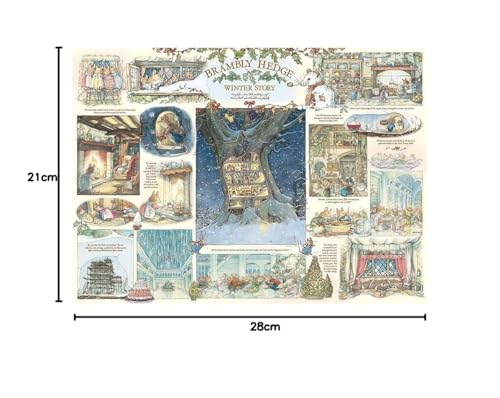 Cobble Hill 1000 Piece Jigsaw Puzzle - Brambly Hedge Winter Story with Poster 7