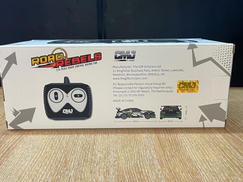 CMJ RC Cars Road Rebel Green Machine - 1:24 Scale High-Speed 2.4GHz Remote Control Racing Car 11