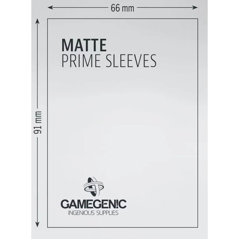 Gamegenic Matte Prime Sleeves - 100-Pack for Trading Card Protection