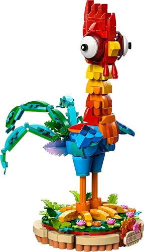 LEGO ǀ Disney Moana 2 Heihei Buildable Animal Toy - Posable Chicken Figure with Stand for Kids 9+