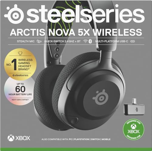 SteelSeries Arctis Nova 5X Wireless - Xbox Gaming Headset with 100+ Audio Presets 11