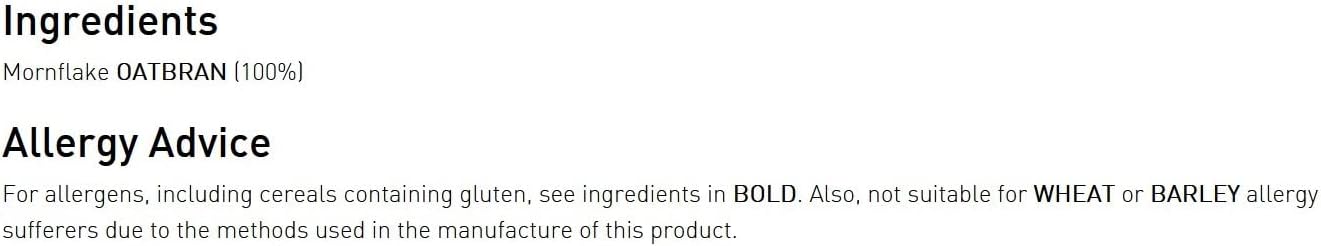 Mornflake - Original Heart Healthy Oatbran 800g