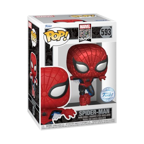 Funko Pop! & Tee Marvel Comics - Spider-Man Comic Cover Metallic Vinyl Figure & T-Shirt Bundle (77949)