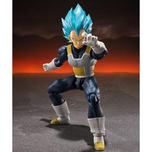 BANDAI S.H. Figuarts Dragon Ball Super - Vegeta Super Saiyan God Super Saiyan Articulated Figure (フィギュアーツ)