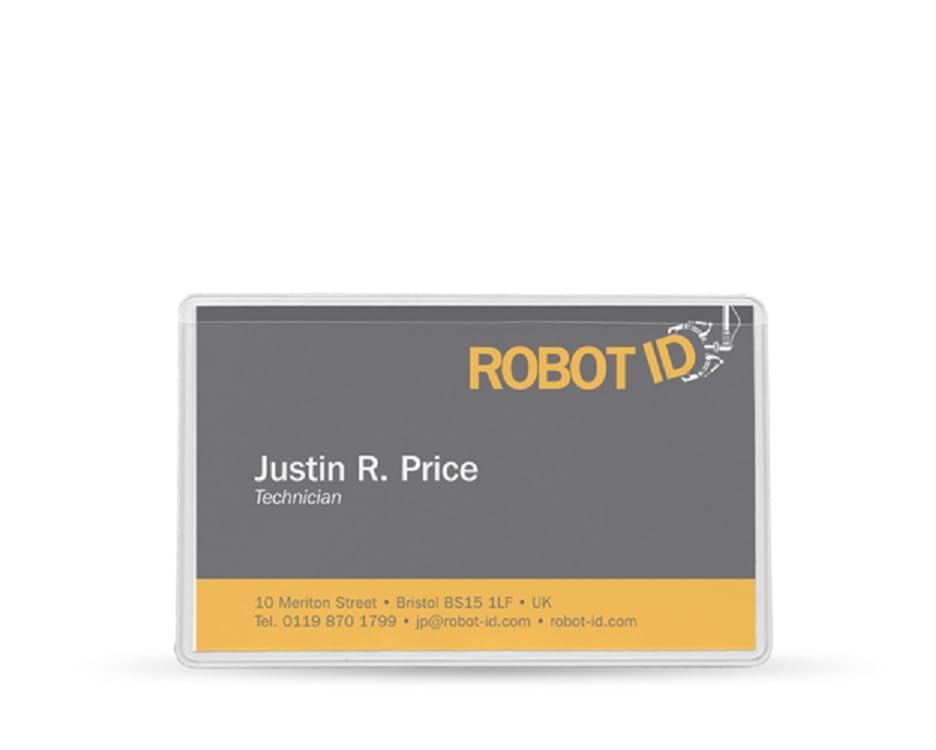 Pelltech Self Adhesive Business Card Pockets - Clear | 60 x 95mm | Pack of 150