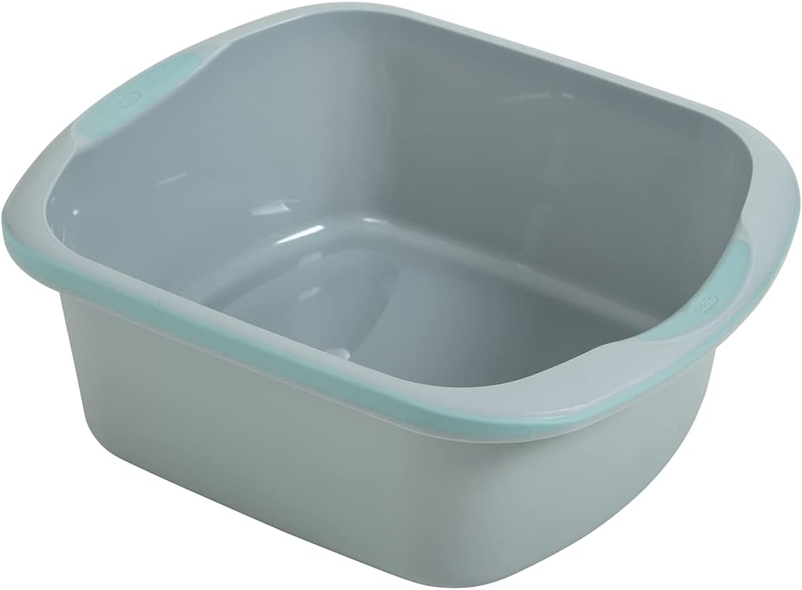 Addis Premium Soft Grip Large Rectangular Washing Up Bowl, 9.5 Litre