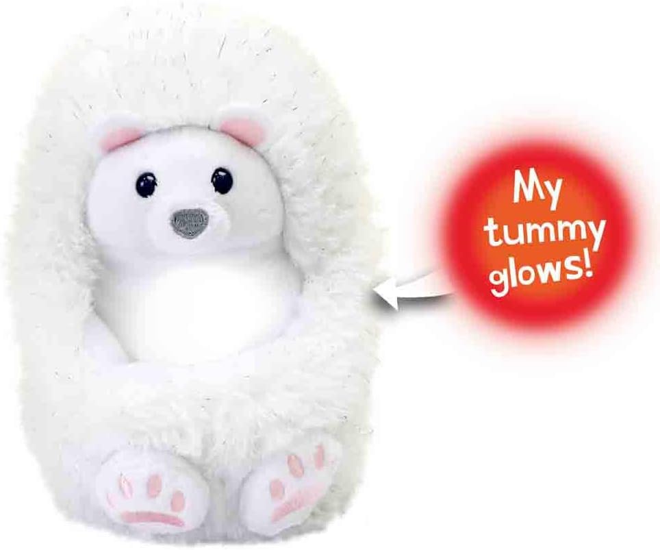 Curlimals Perry Polar Bear Arctic Glow Teddy Bear - Interactive Light-Up Plush Toy for Kids