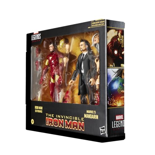 Marvel Legends Series Iron Man (Extremis) & Marvel’s Mandarin Action Figures Set | 15-cm Scale 11
