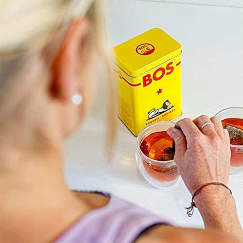 BOS Organic Rooibos Caffeine Free Tea Sachets Tin, 40 Tea Bags, 100g