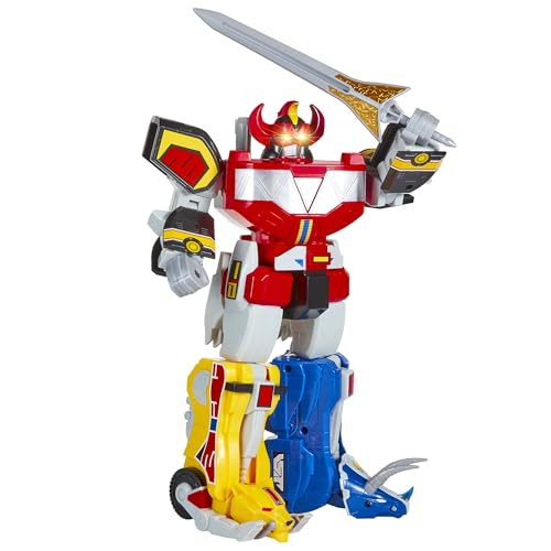 Power Rangers Mighty Morphin Ultimate Megazord Electronic Figure - Light-Up, Sound & Sword, Ages 4+ 5