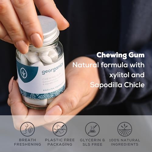 Georganics Peppermint Chewing Gum - 30 Pieces - Sugar-Free, Natural & Biodegradable 4
