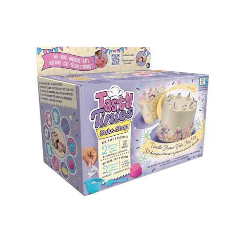 Tasty Tinies Bake Shop Cake Mix Kit - Vanilla Cake with White Vanilla Frosting, Ages 6+ 8