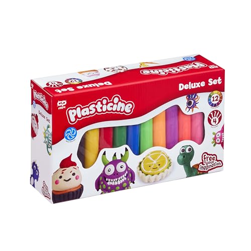 Plasticine Original Modelling Clay - Deluxe Refill Set | 12 Colours | Non-Drying 2