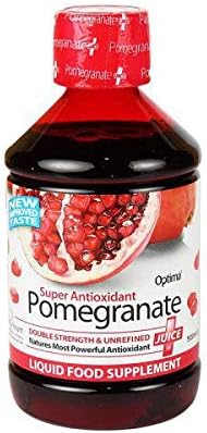 Optima Pomegranate Juice Concentrate 500ml - Vegan Liquid Food Supplement