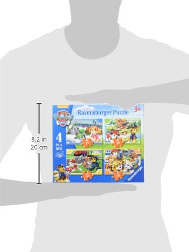 Ravensburger Paw Patrol 4-in-1 Puzzle Set - 12, 16, 20, 24 Piece Jigsaw Puzzles for Kids 3+