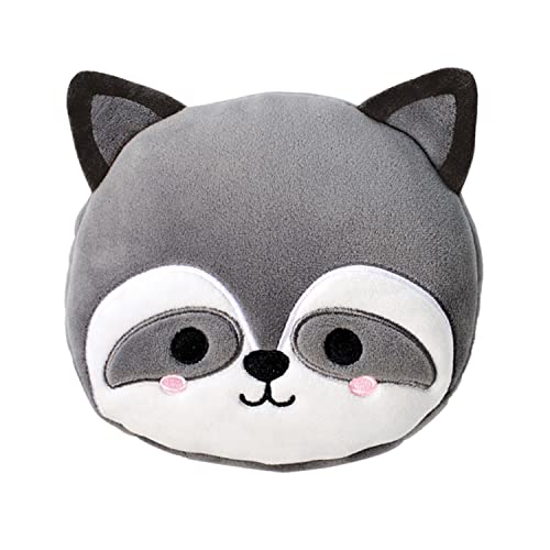 Puckator Raccoon Plush Travel Pillow & Eye Mask Combo (Multicolor)